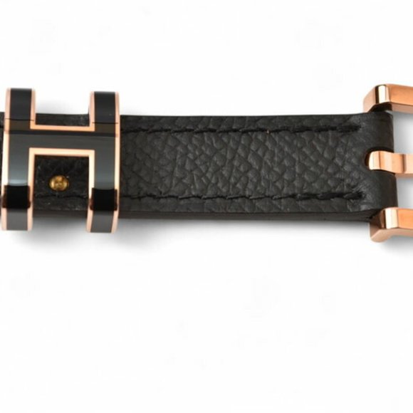 Hermes Belt for Women HERMES Pop H15 Size 85 Epsom Black Pink Gold Plated Unused main image 8